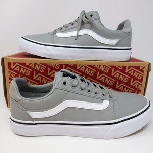 Vans Ward Deluxe, Grey, White, Men's Size 8.5, New, NIB